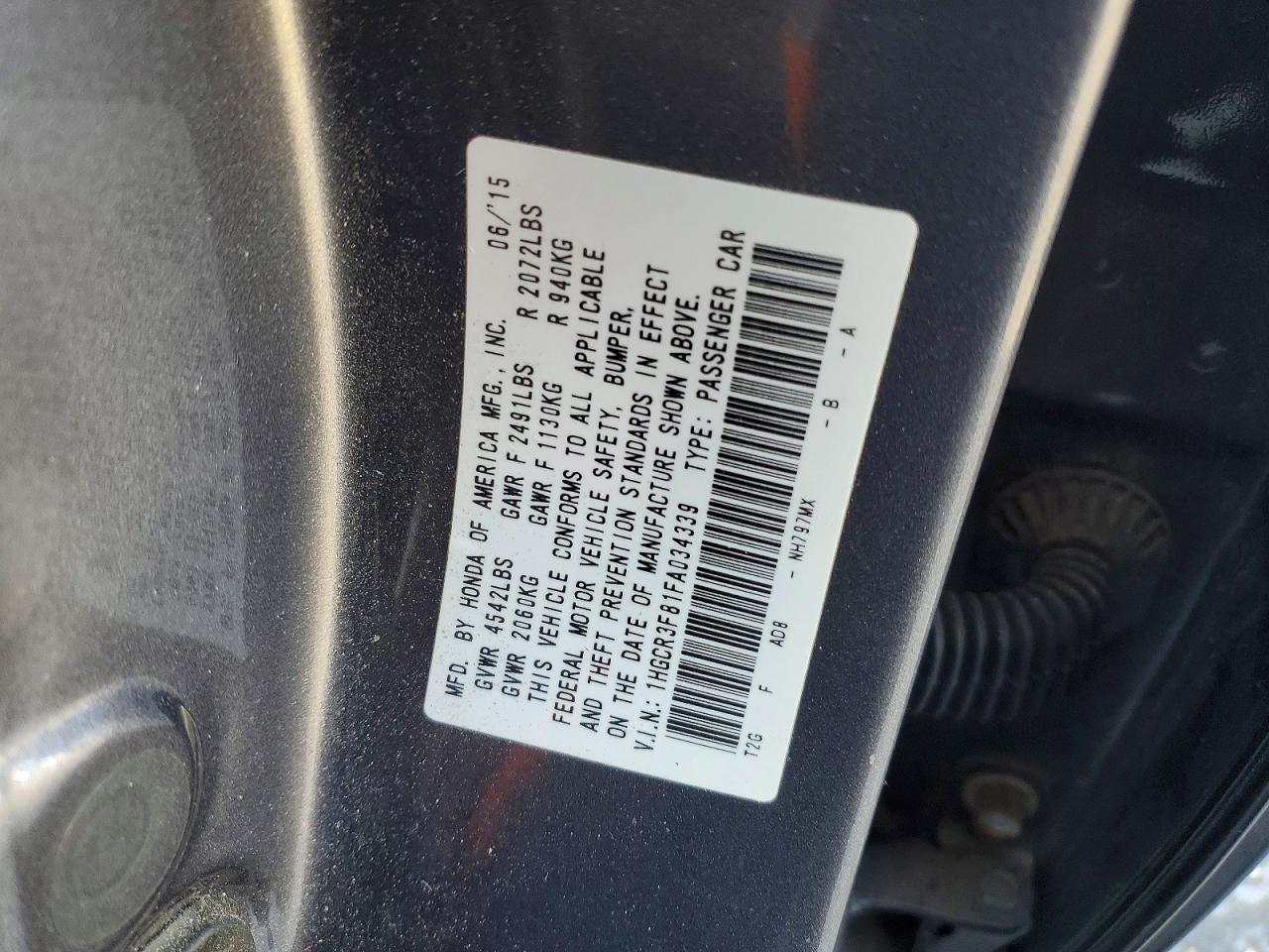 2015 Honda Accord exl