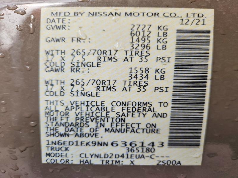 2022 Nissan Frontier Pro-4x