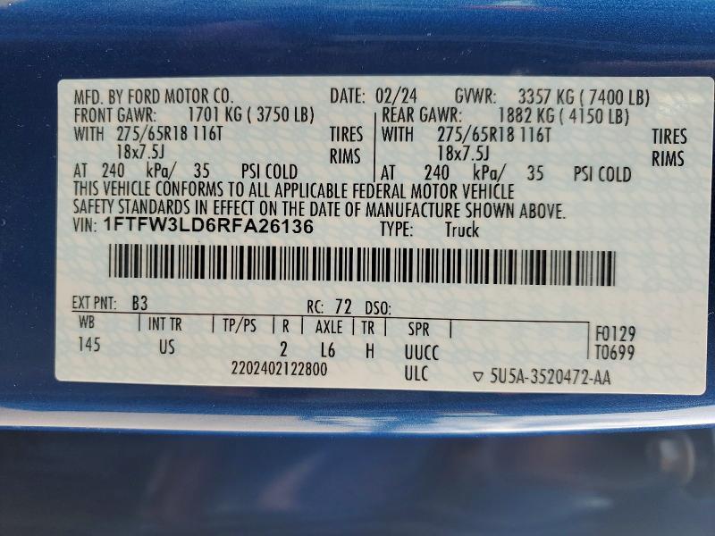 2024 Ford F150 XLT