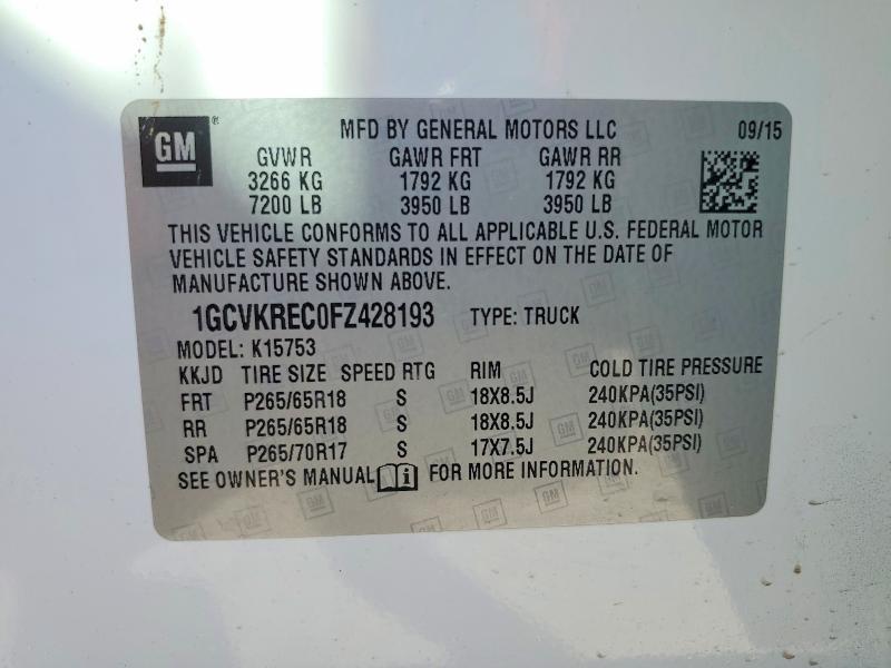 2015 Chevrolet Silverado K1500 LT