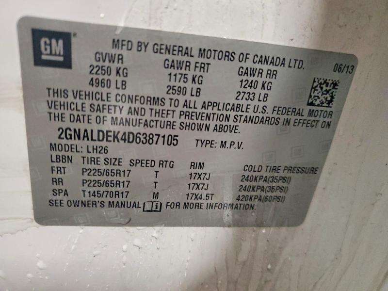 2013 Chevrolet Equinox lt