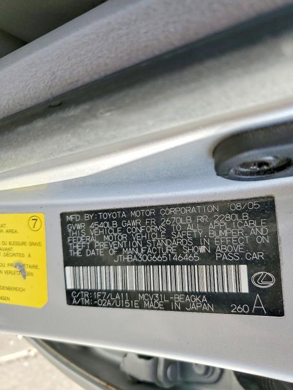 2006 Lexus Es 330 Base