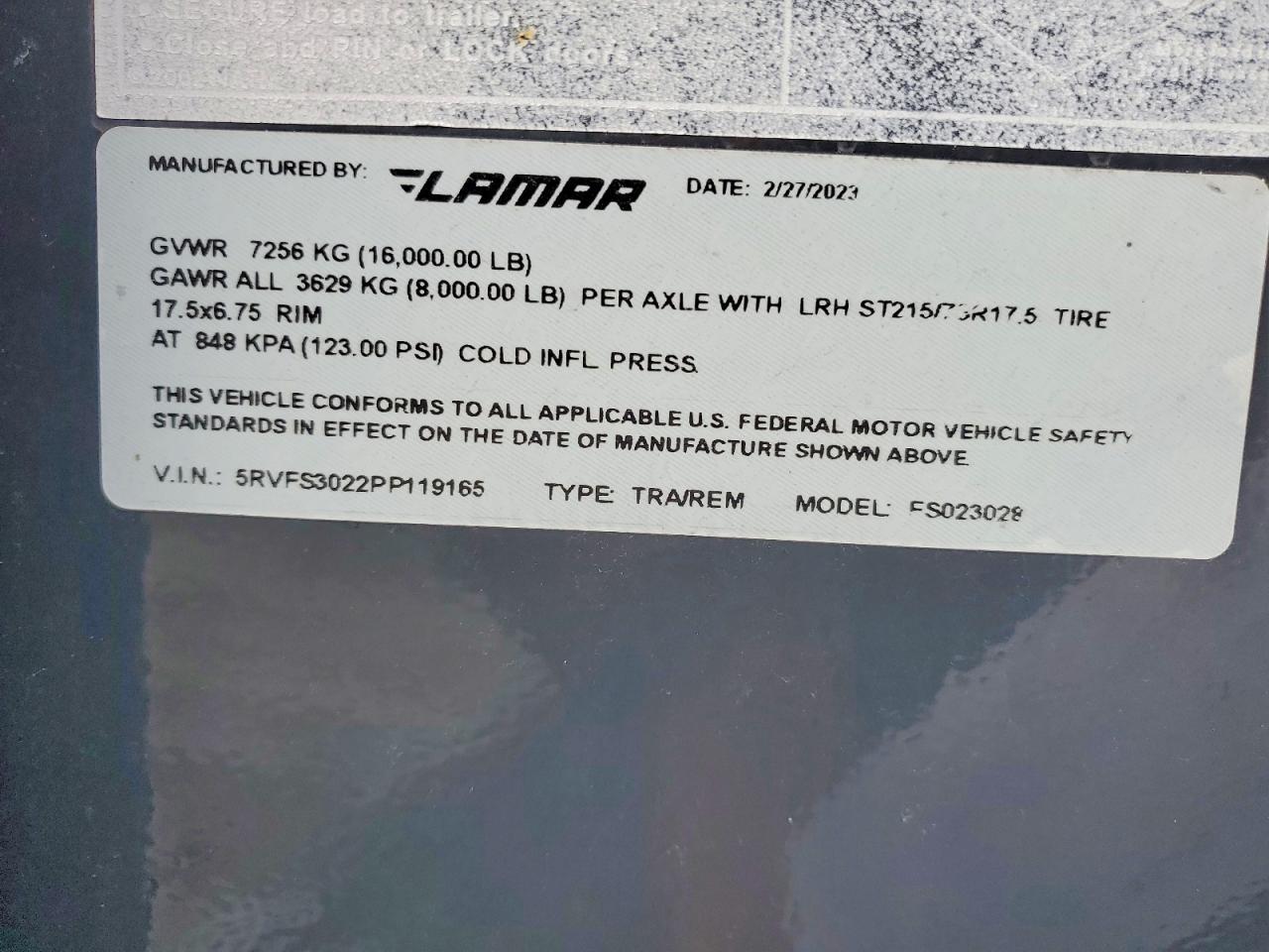 2023 Kaufman Equipment Trailer