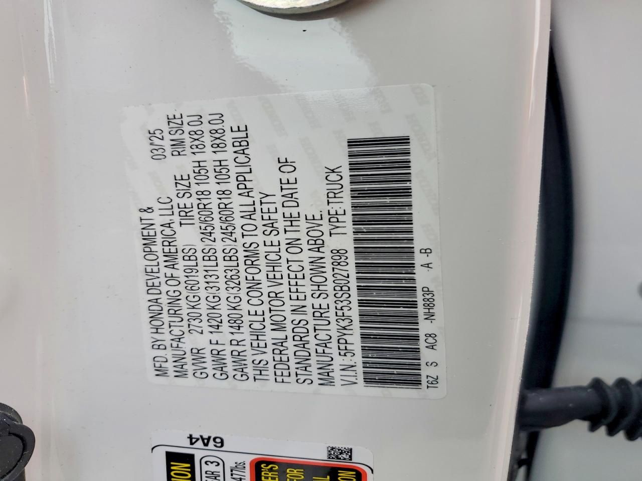 2025 Honda Ridgeline rtl