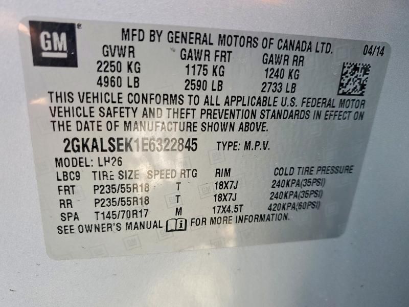 2014 GMC Terrain slt