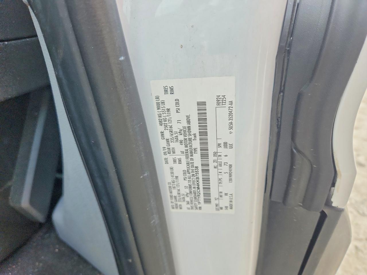 2019 Ford Transit 250 Delivery Van
