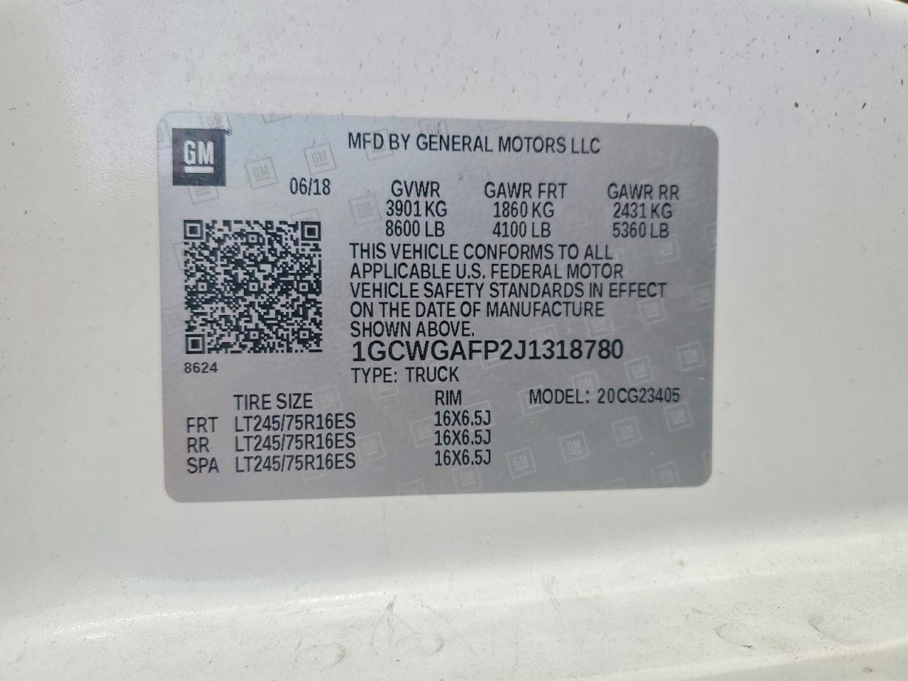 2018 Chevrolet Express G2500 Utility / Service Van