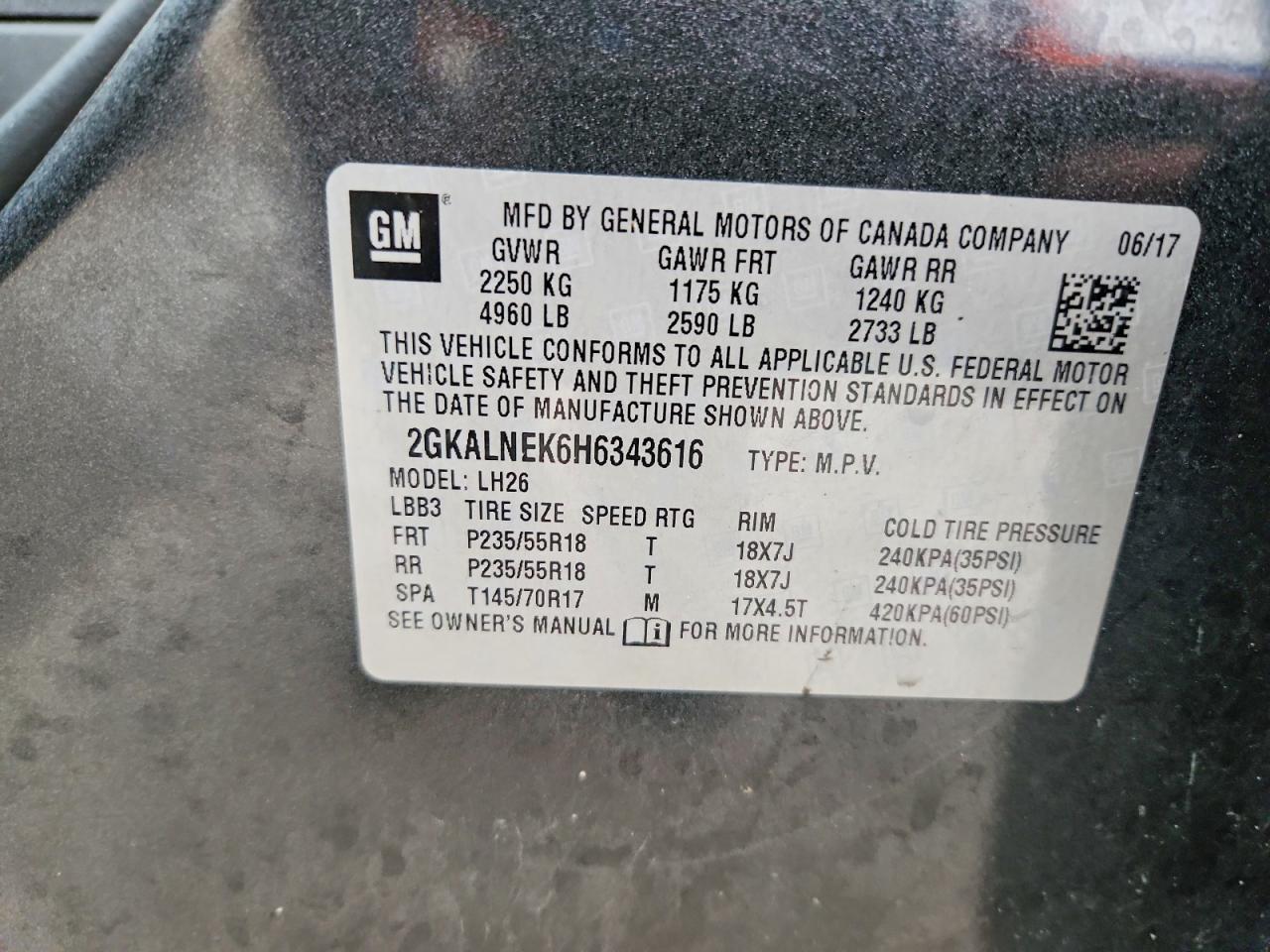 2017 GMC Terrain sle