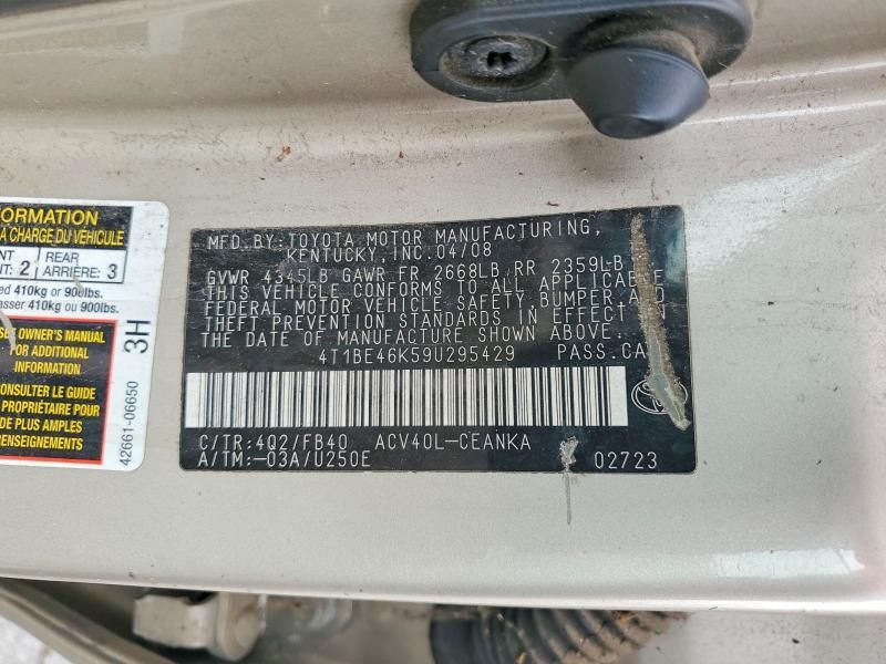 2009 Toyota Camry Base