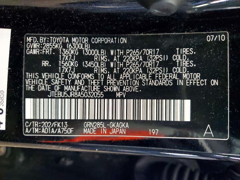 2010 Toyota 4runner SR5