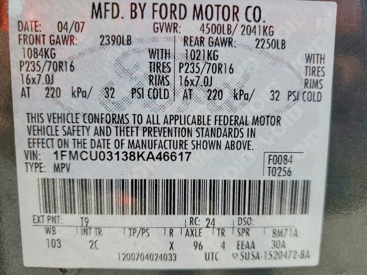 2008 Ford Escape xlt