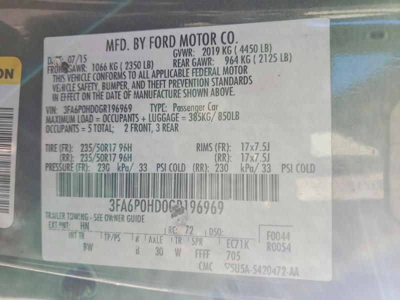 2016 Ford Fusion se