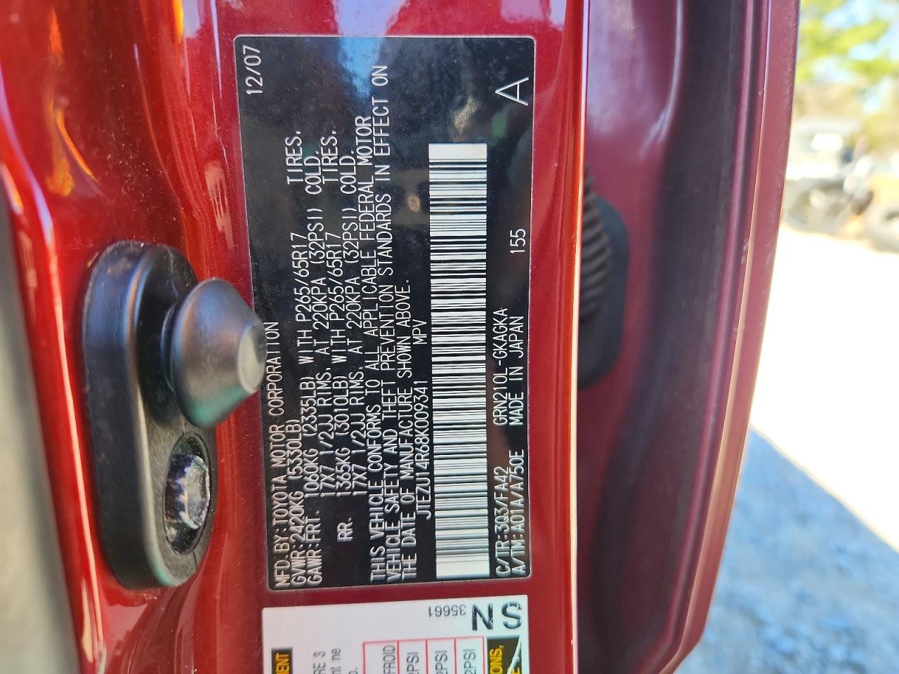 2008 Toyota 4runner SR5