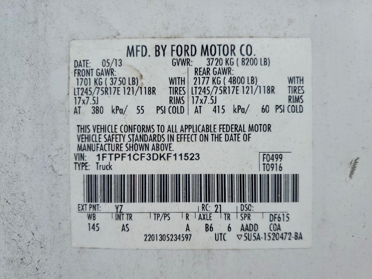 2013 Ford F150