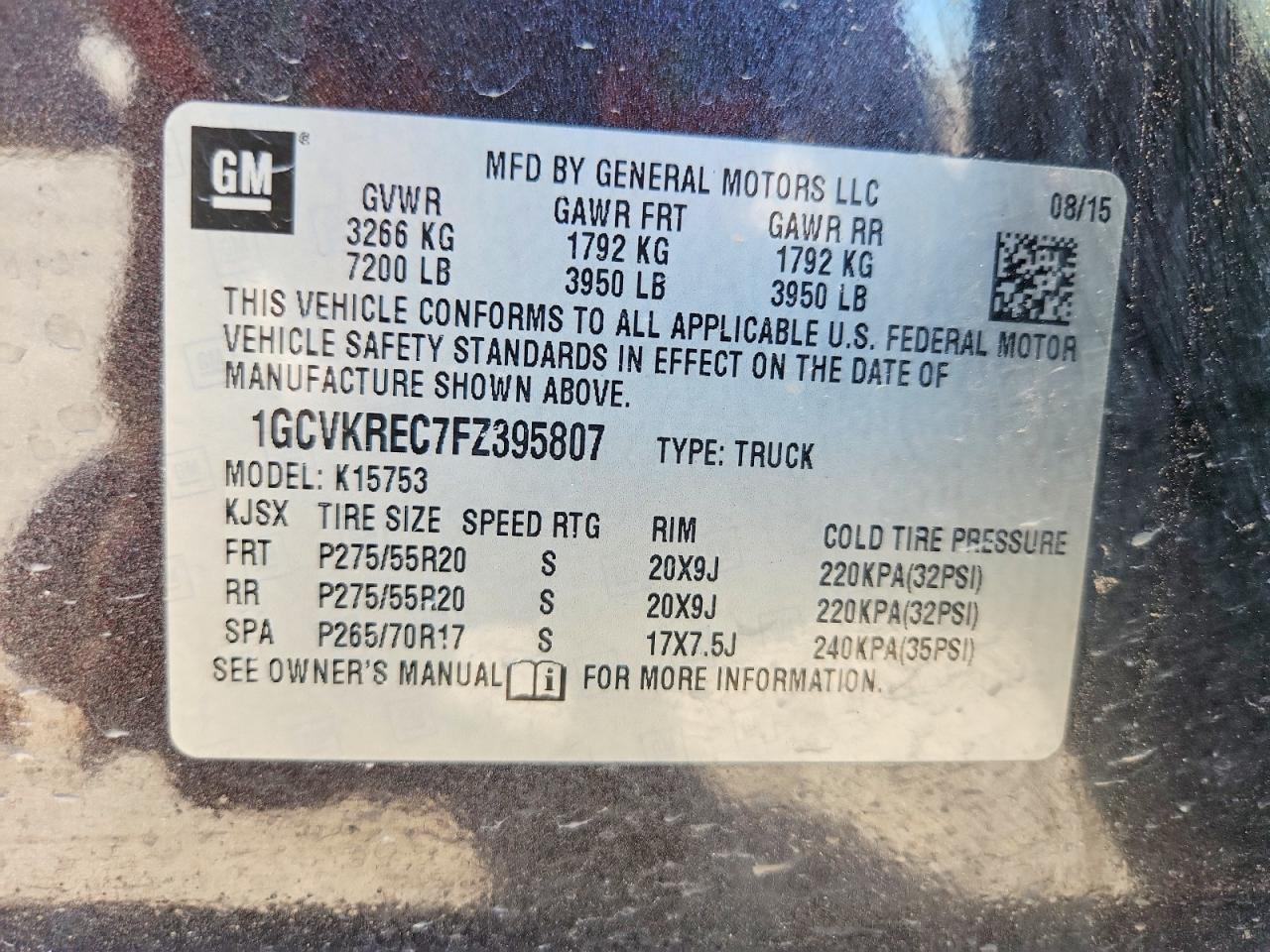 2015 Chevrolet Silverado K1500 lt