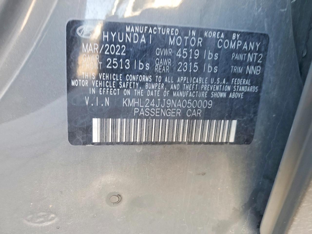 2022 Hyundai Sonata Hybrid