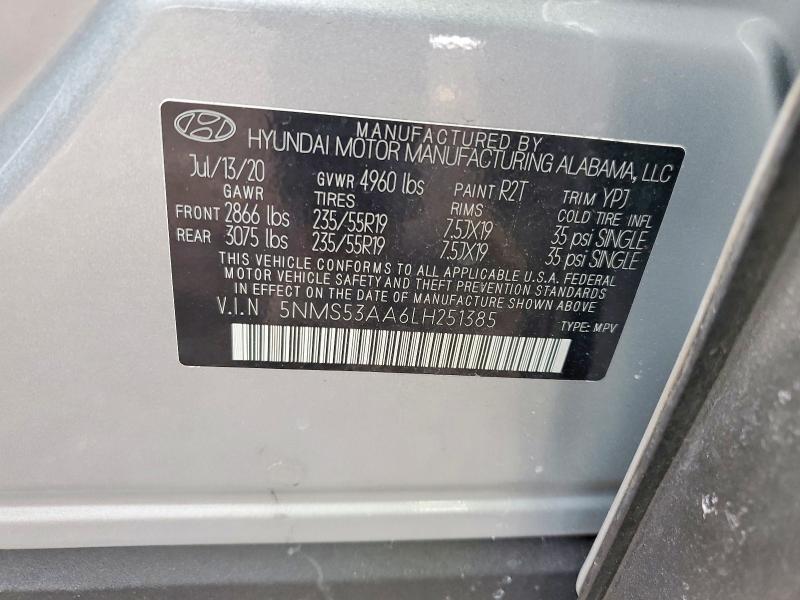 2020 Hyundai Santa fe Limited