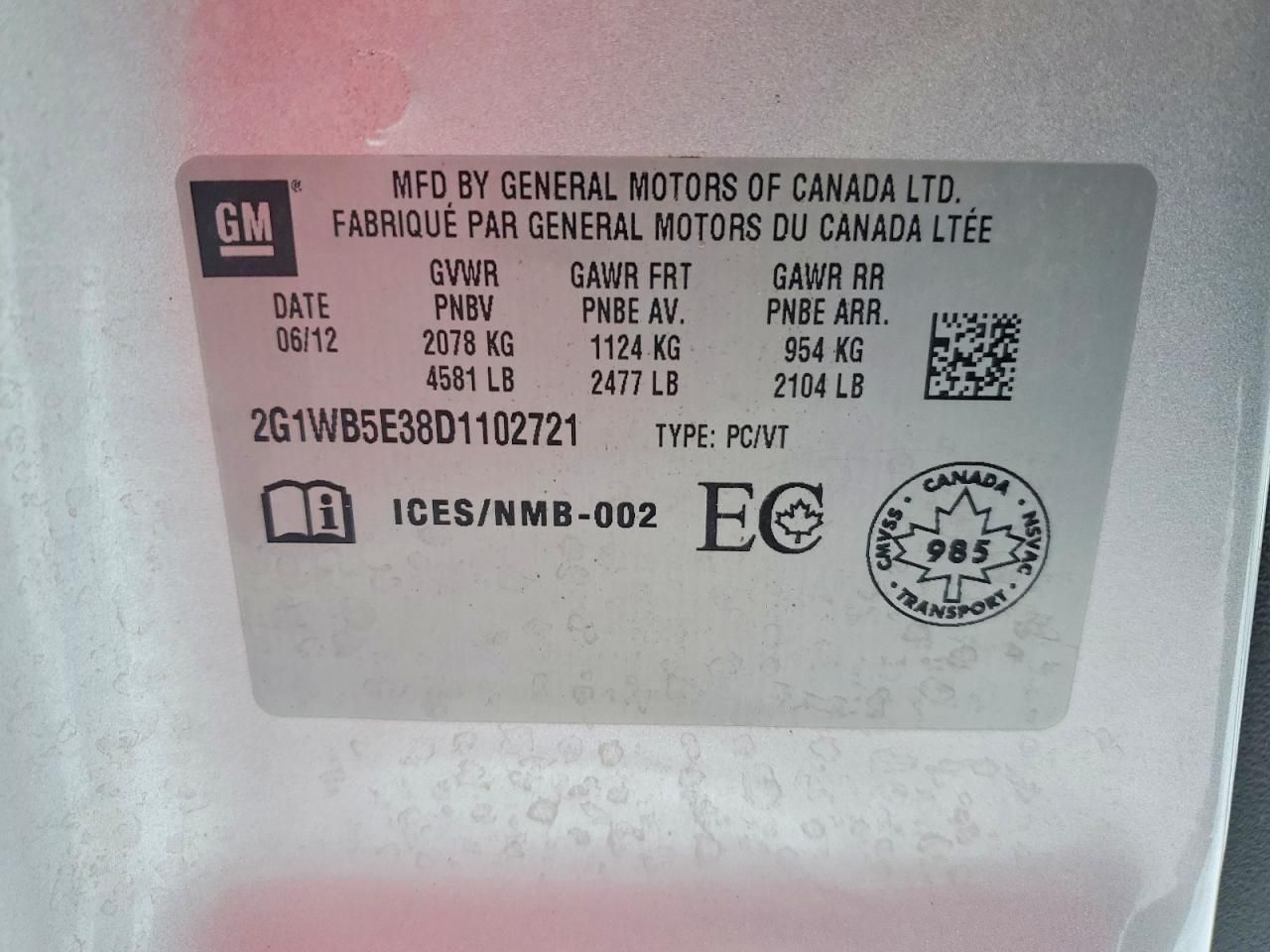 2013 Chevrolet Impala lt