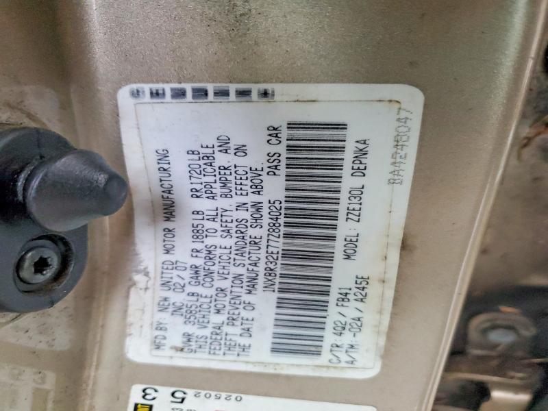 2007 Toyota Corolla le