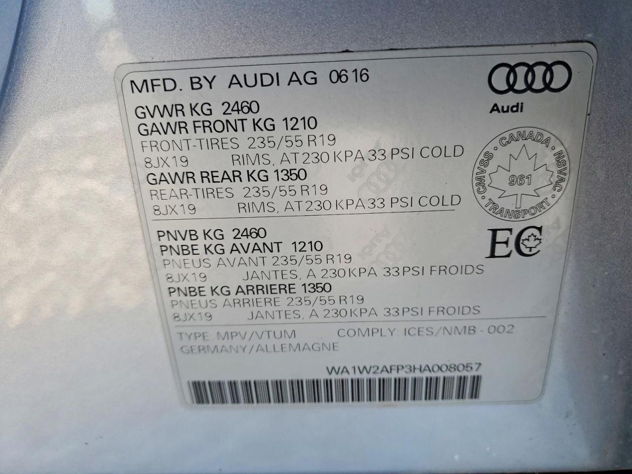 2017 Audi Q5 Technik S-line