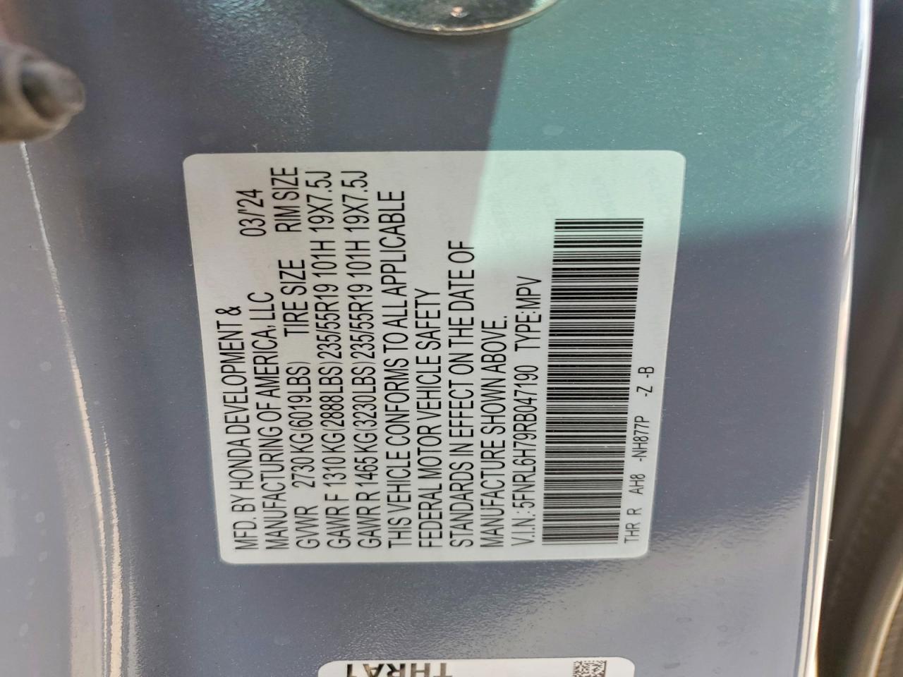2024 Honda Odyssey Sport