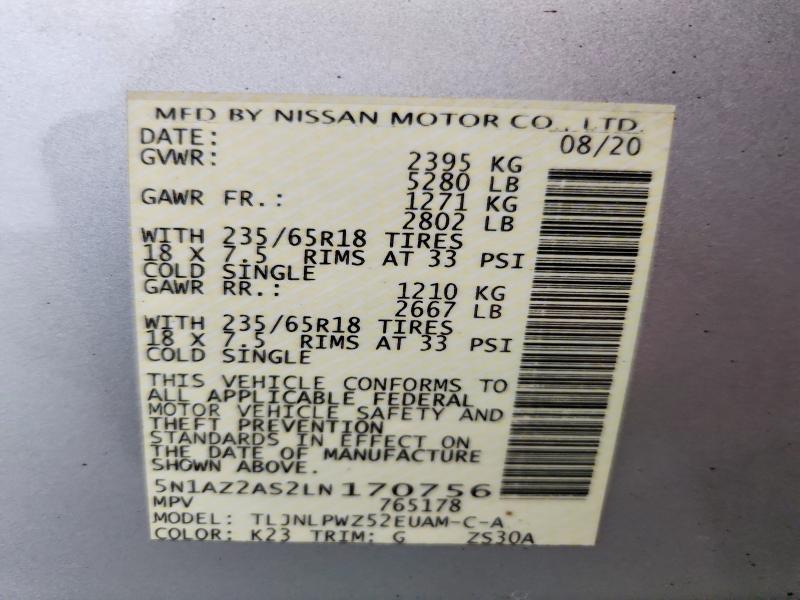 2020 Nissan Murano s