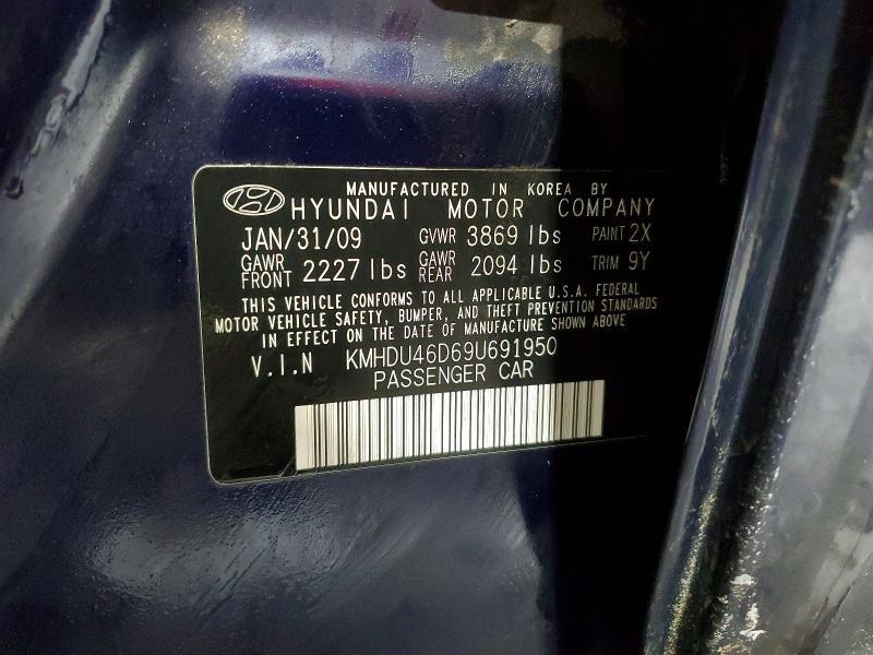 2009 Hyundai Elantra gls