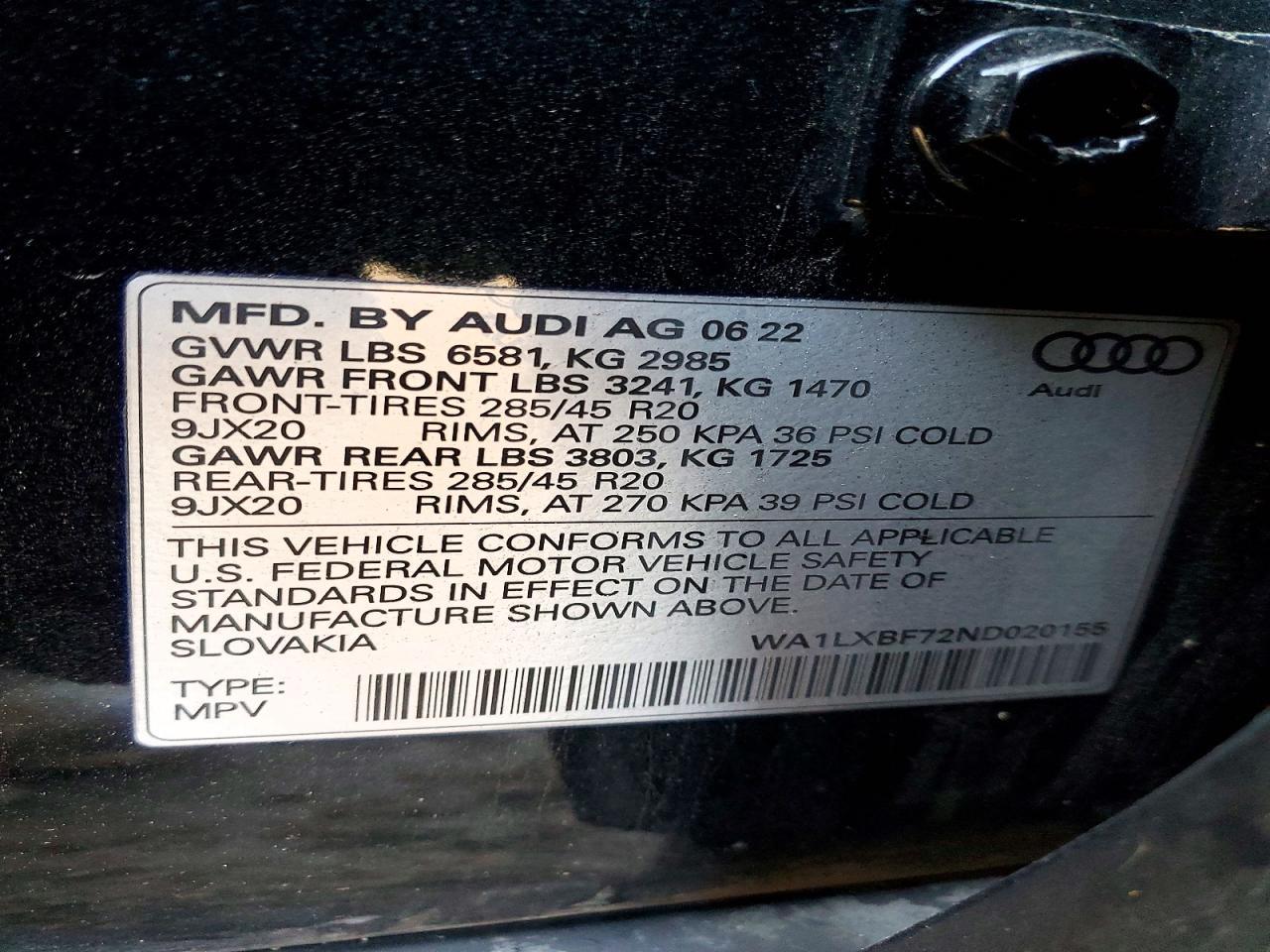 2022 Audi Q7 Premium Plus