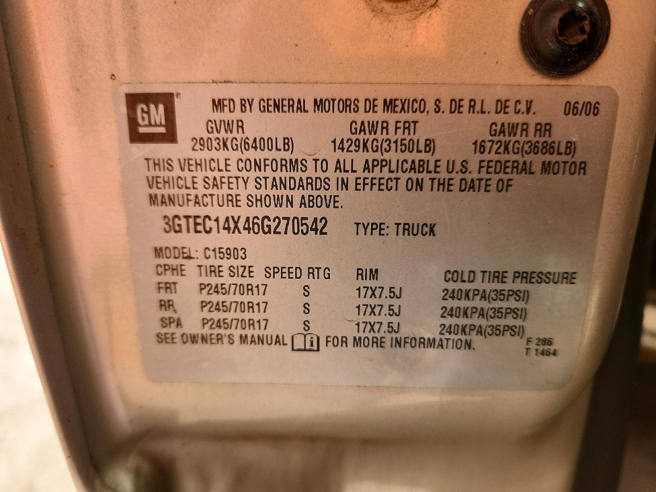 2006 GMC New Sierra C1500