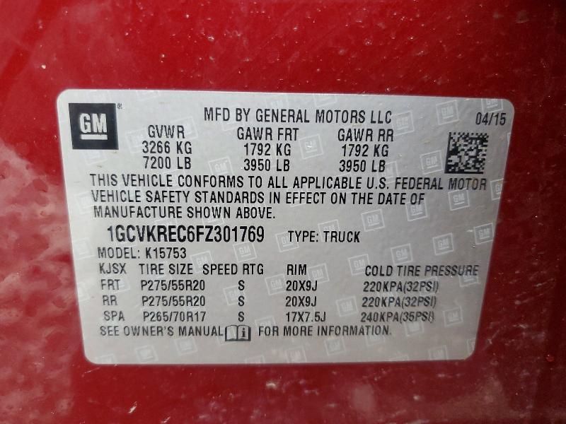 2015 Chevrolet Silverado K1500 lt