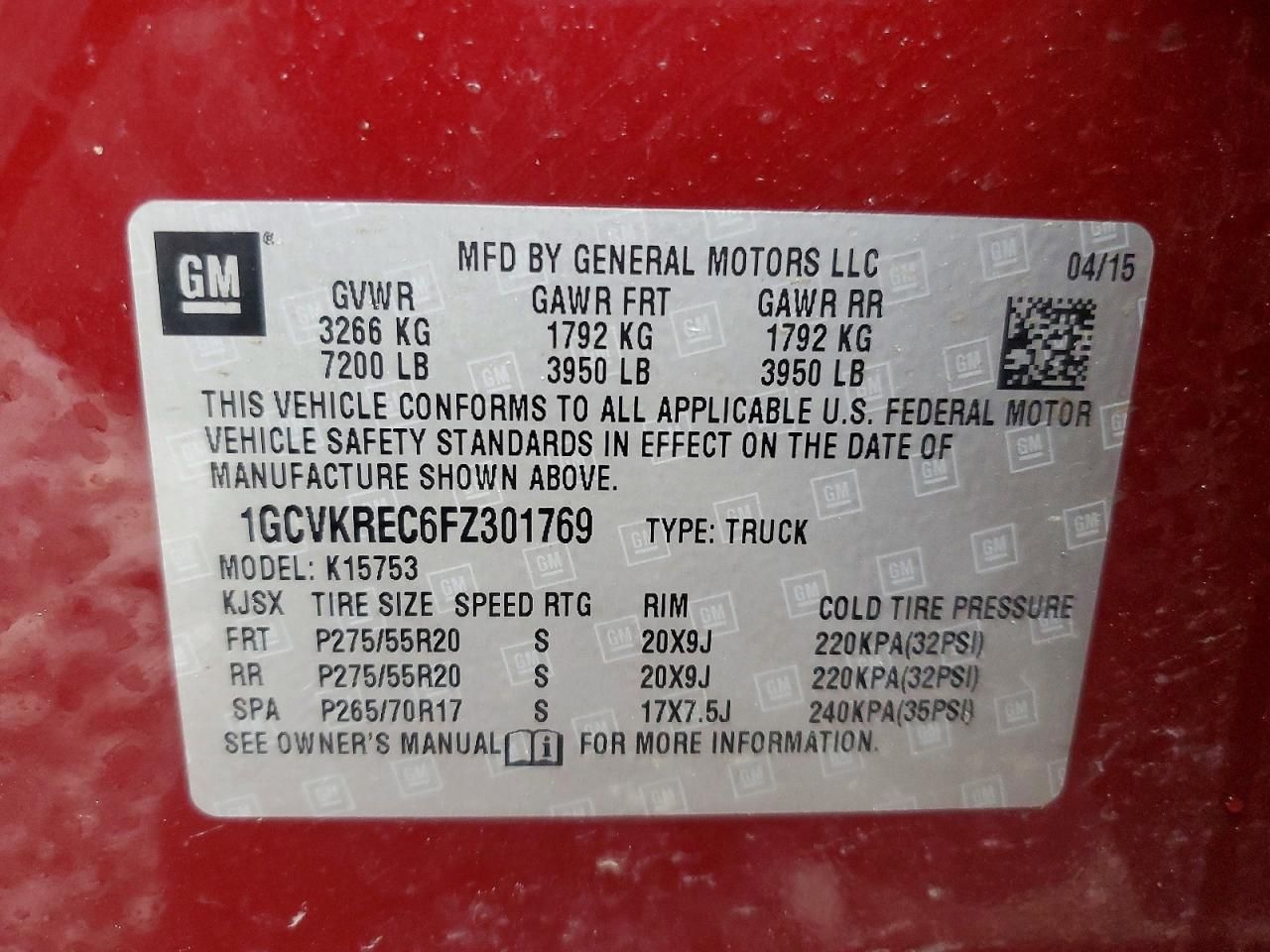 2015 Chevrolet Silverado K1500 LT