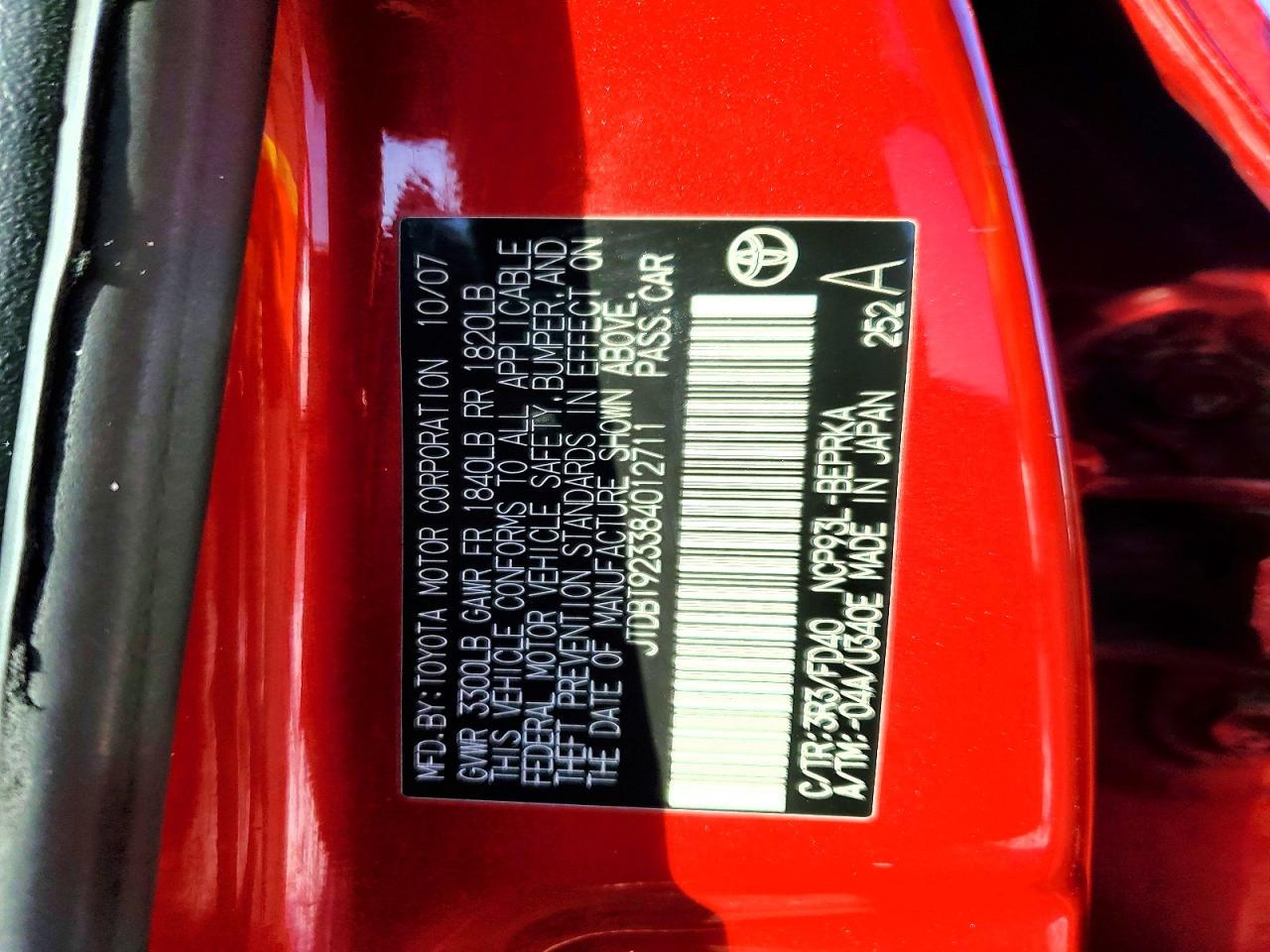 2008 Toyota Yaris Base