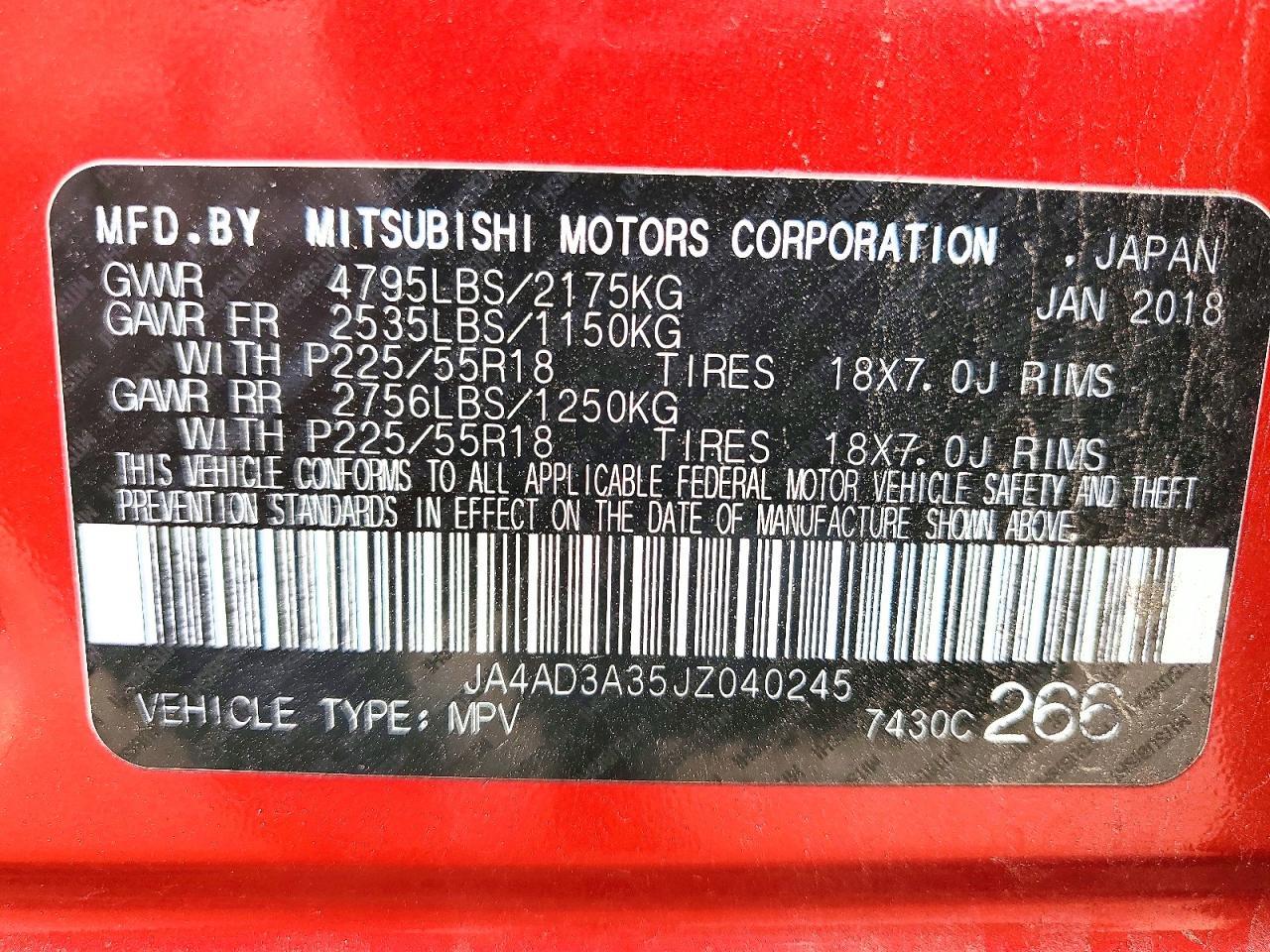 2018 Mitsubishi Outlander se
