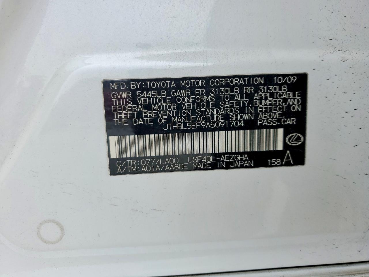 2010 Lexus Ls 460 Base
