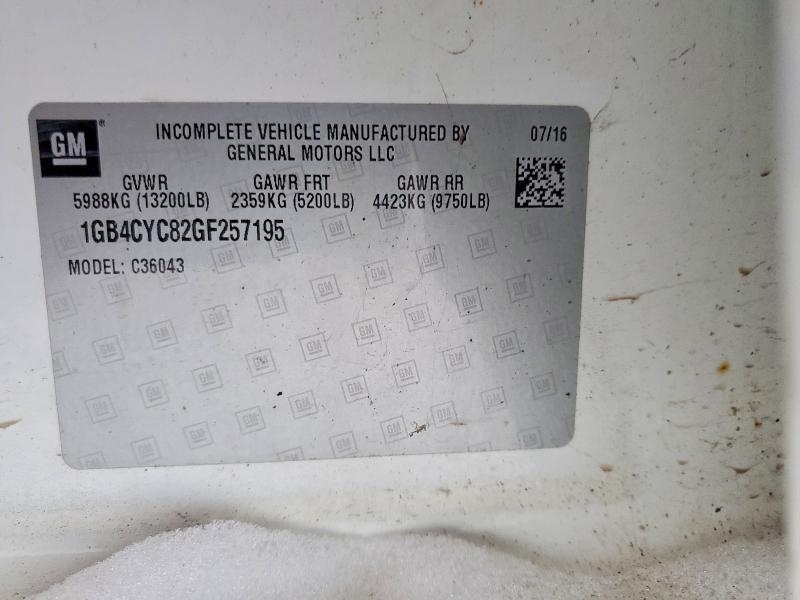 2016 Chevrolet Silverado Truck cab and Chassis