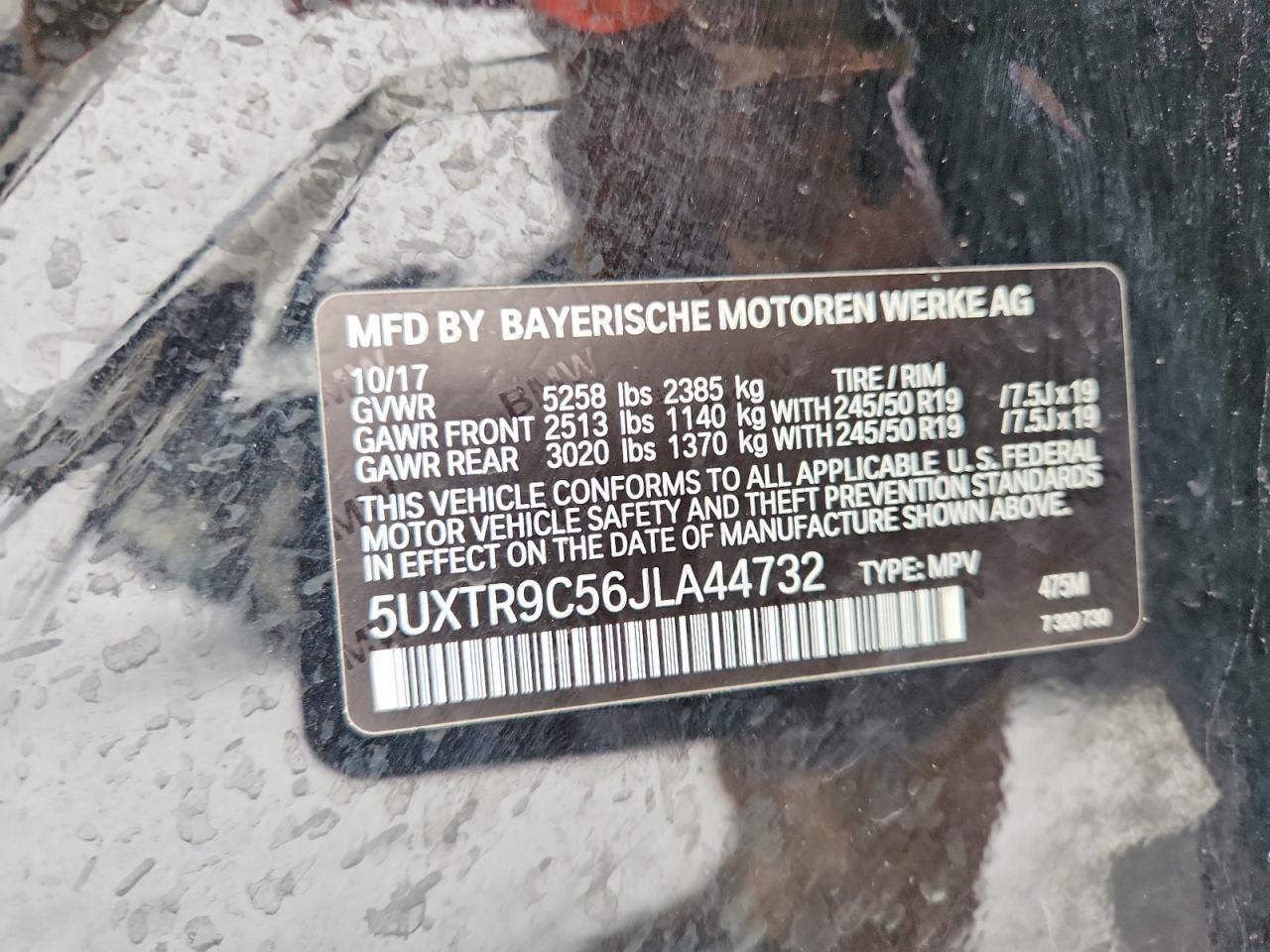 2018 BMW X3 XDRIVE30I