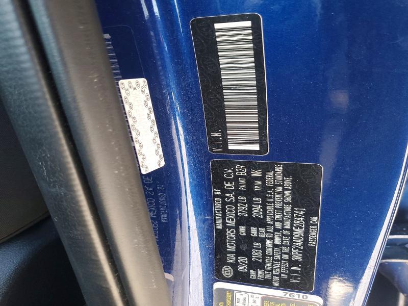 2021 KIA Forte lxs