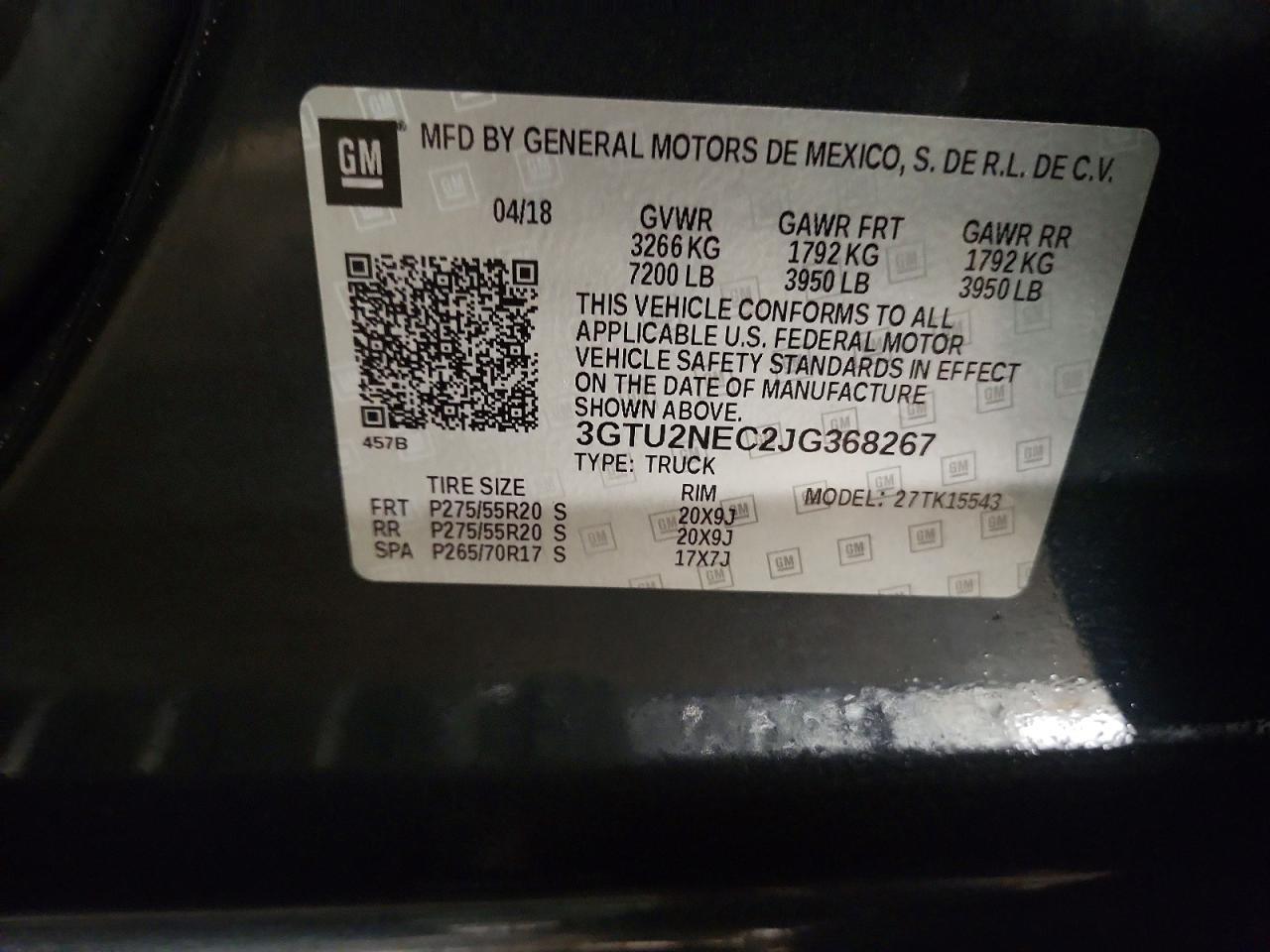 2018 GMC Sierra K1500 SLT