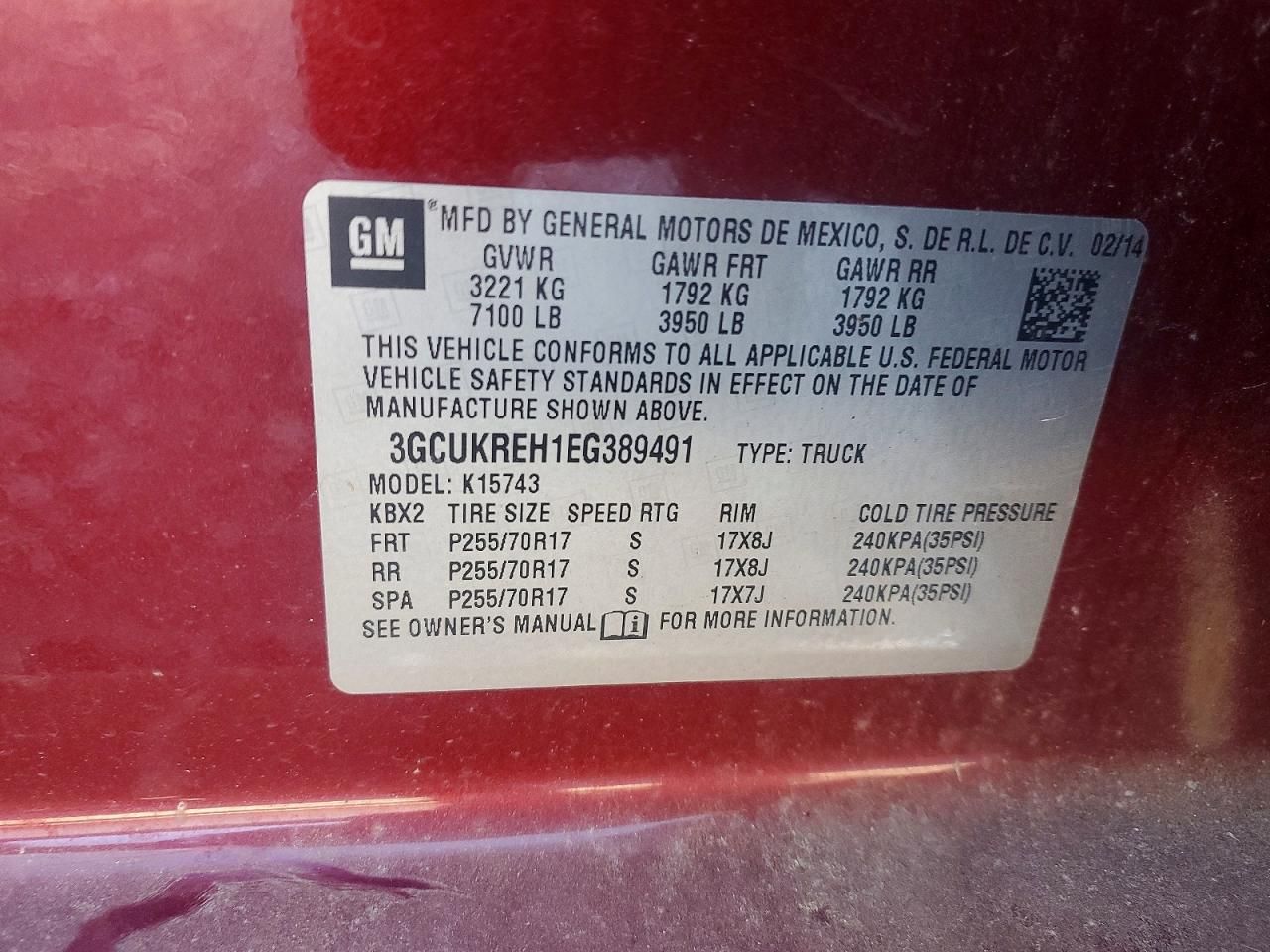 2014 Chevrolet Silverado K1500 lt