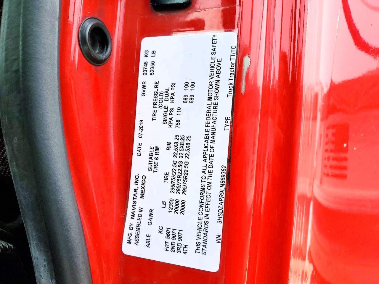 2020 International LT625 Semi Truck