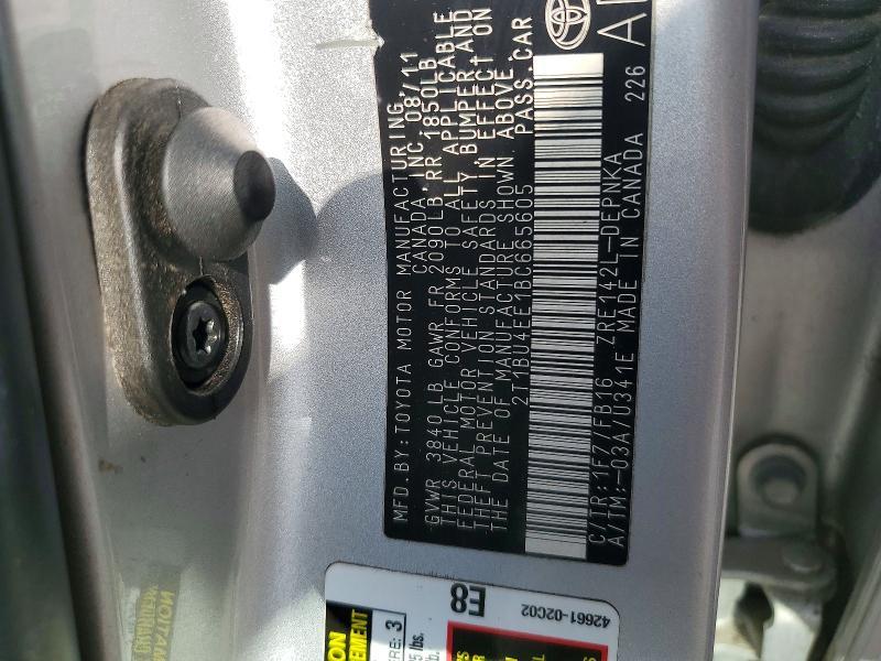 2011 Toyota Corolla le
