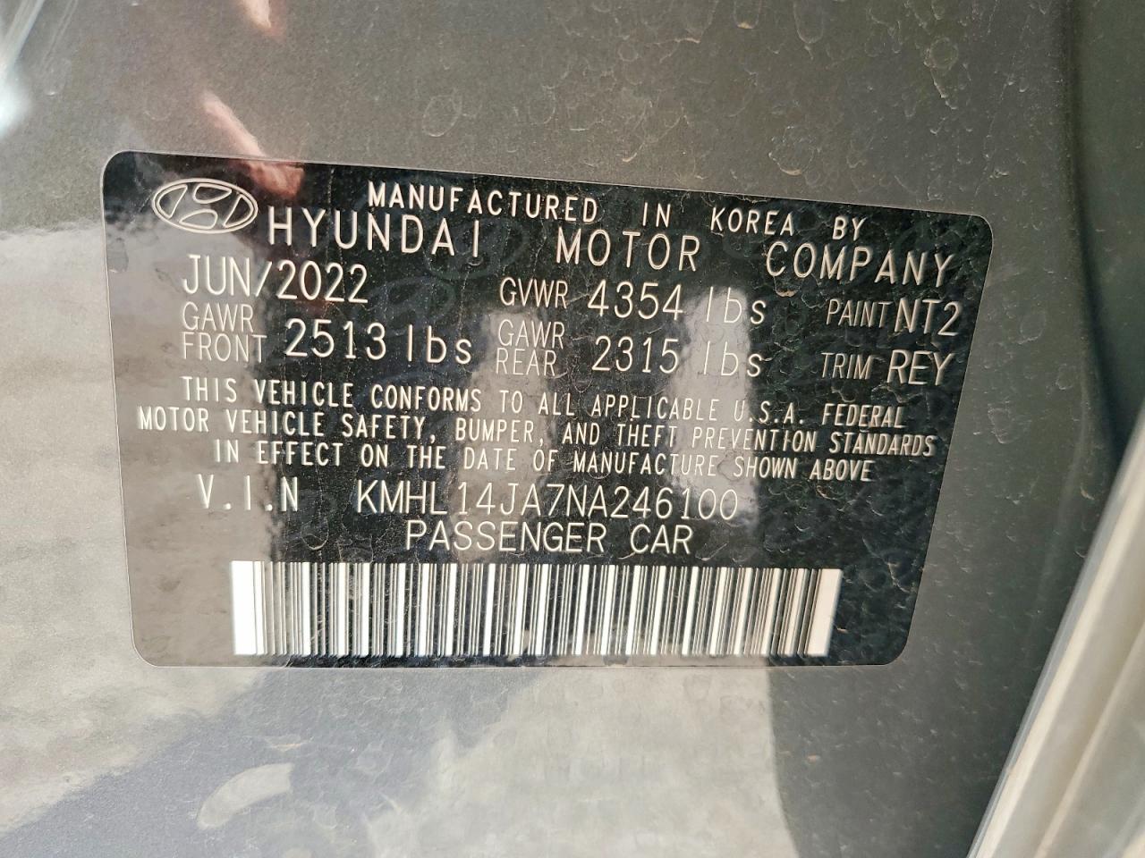 2022 Hyundai Sonata sel