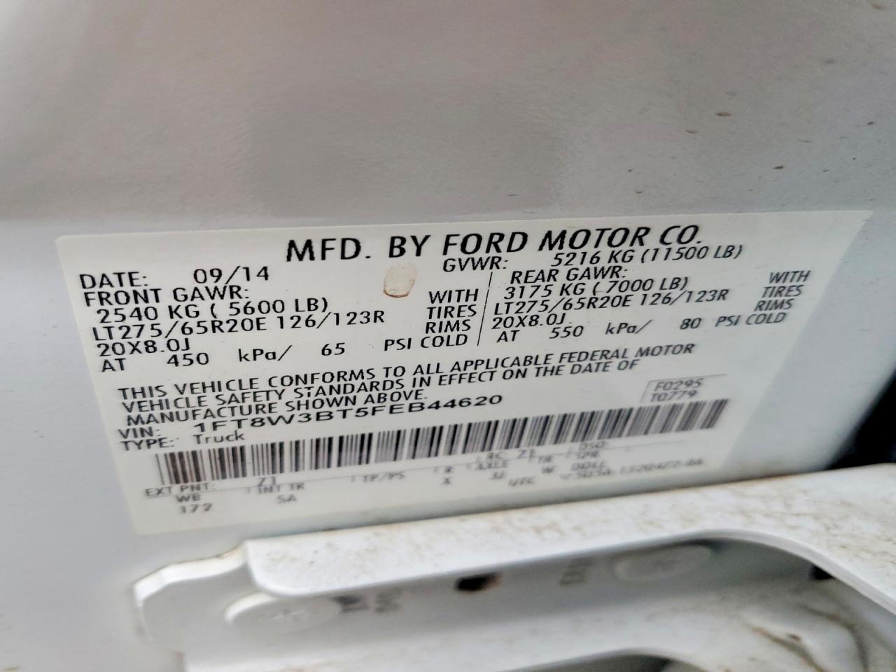 2015 Ford F350 Super Duty