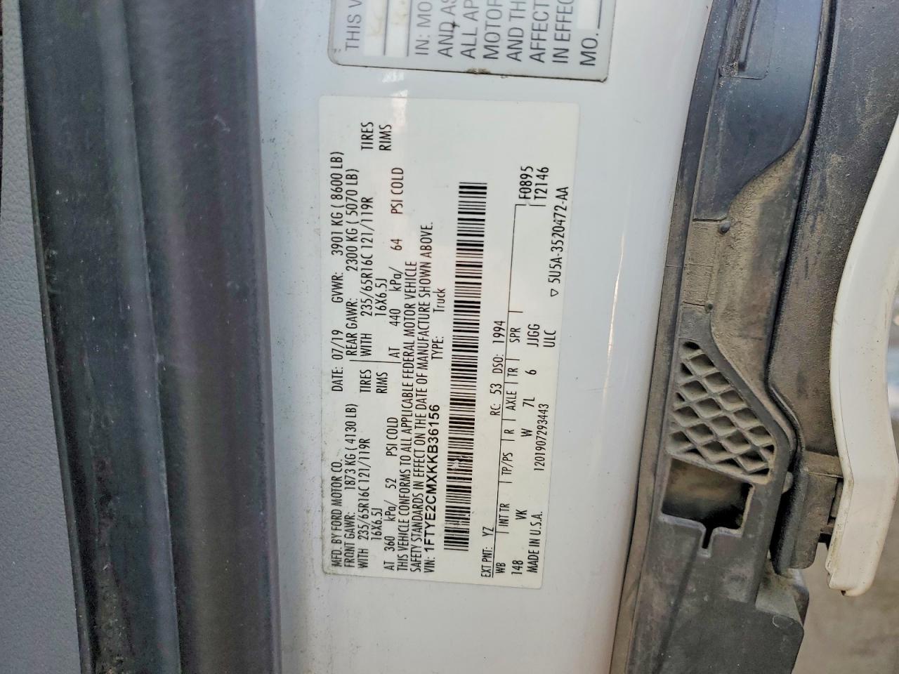 2019 Ford Transit 150 Delivery Van
