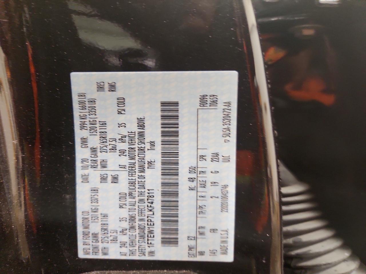 2020 Ford F150 Supercrew
