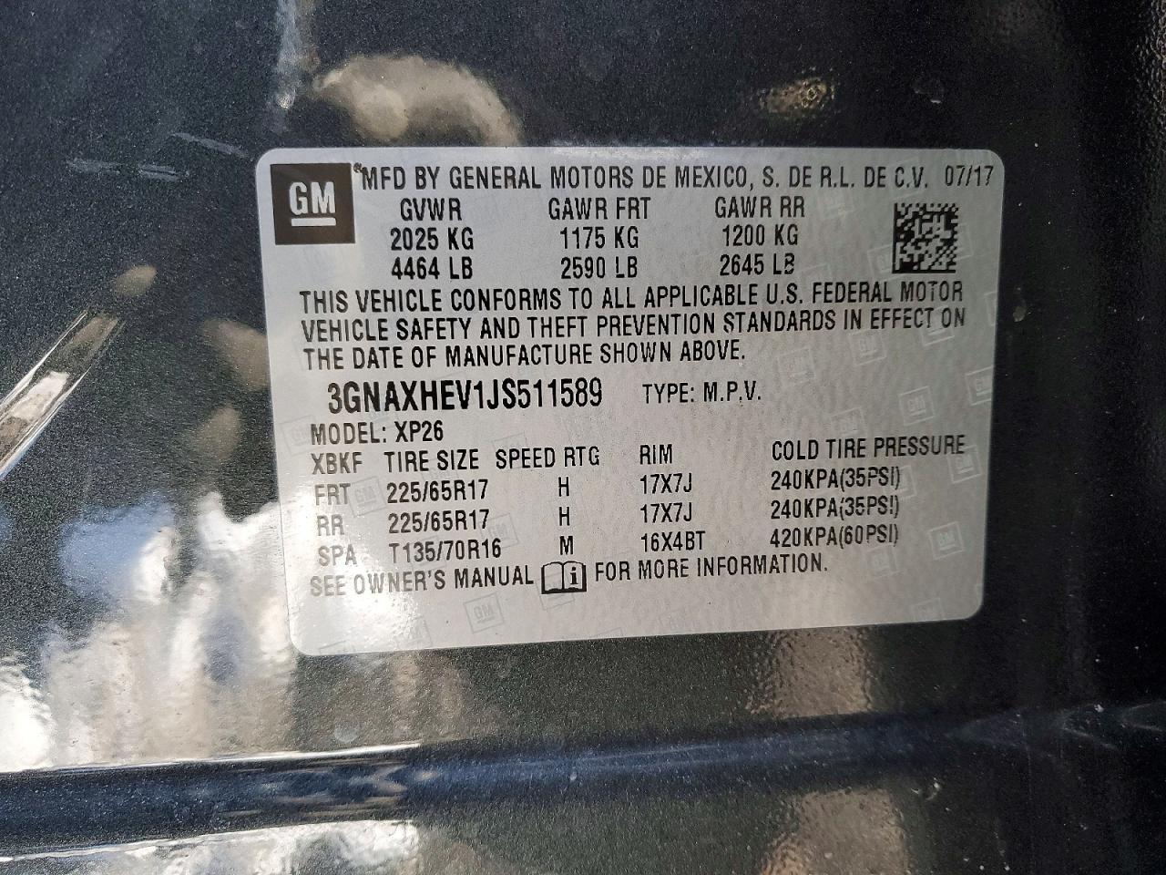 2018 Chevrolet Equinox ls