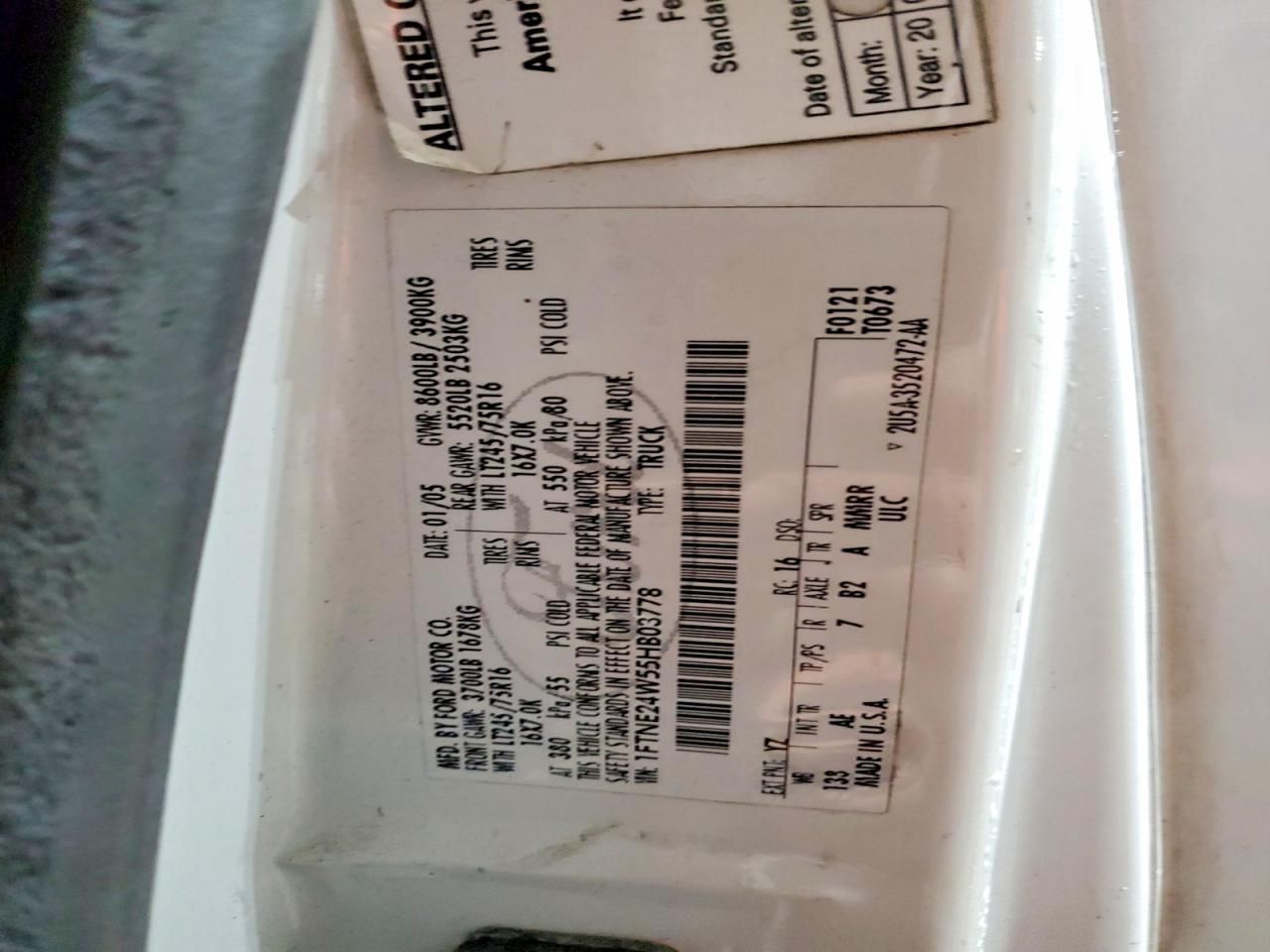 2005 Ford Econoline E250 Van