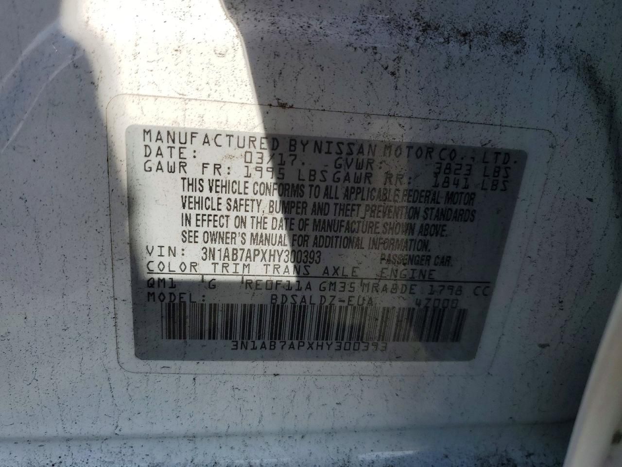 2017 Nissan Sentra s