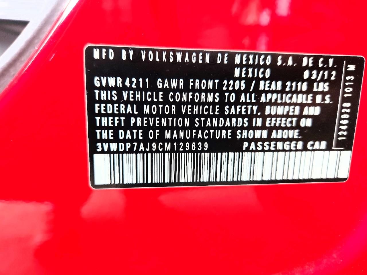 2012 Volkswagen Jetta se