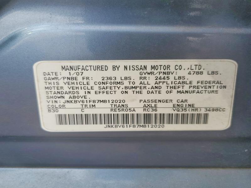 2007 Infinity G35 x